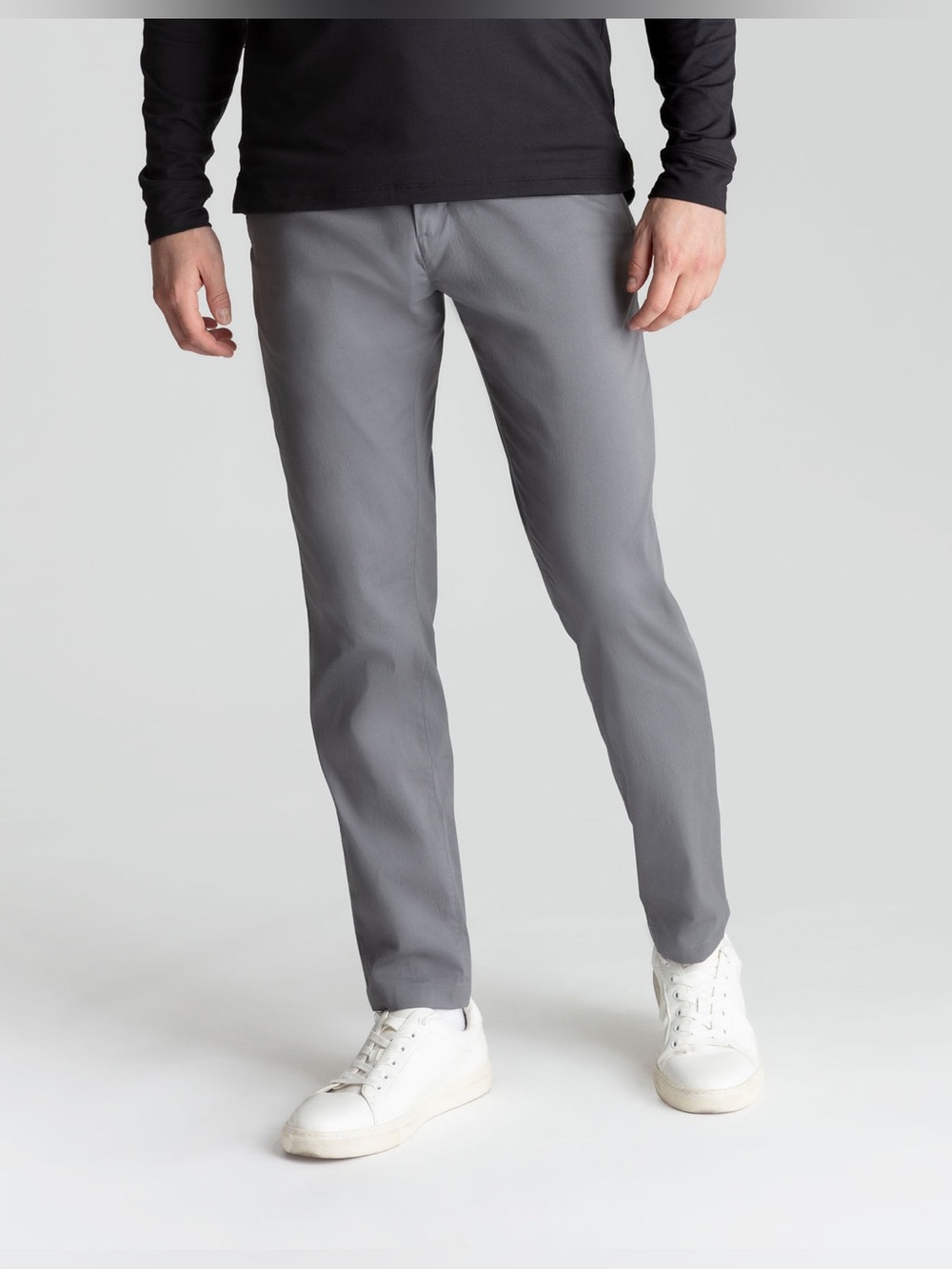 Birddogs The Dark Matters Chino Pants Mens Sz 30X28 Gray Stretch Zipper Pocket